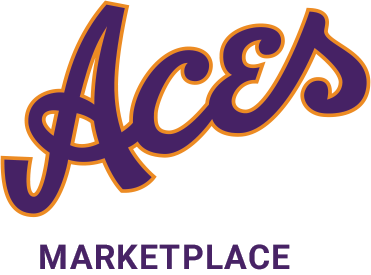 Evansville Purple Aces  marketplace banner logo